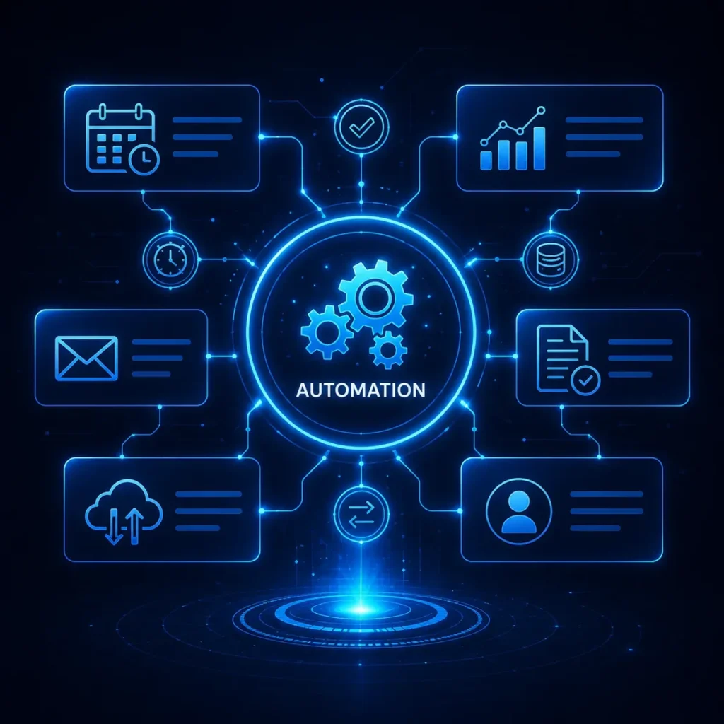 Business automation workflow diagram