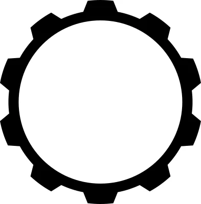 Decorative cog graphic