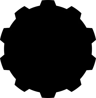 Decorative cog graphic